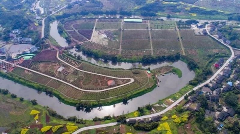 达州市大竹县玉带河太极岛